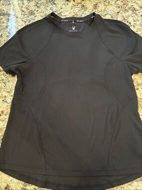 Spyder Black Short Sleeve Women’s Swim Rash Guard